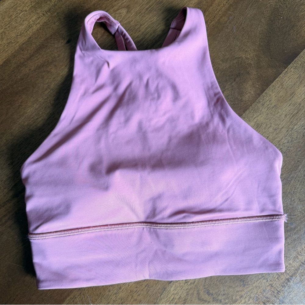 Lululemon Energy Bra High Neck Long
Line *Tough - Brier Rose size 4